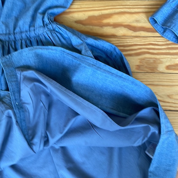 Gap Shirt Dress Chambray Blue 10 T - Picture 4 of 7